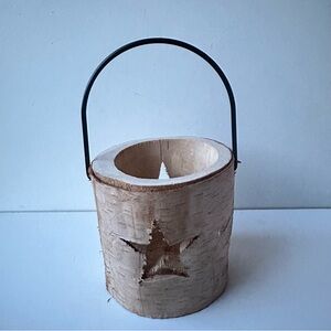 Vintage/Antique Sass & Belle Wooden Birch Star Tea Light Home Decor OS